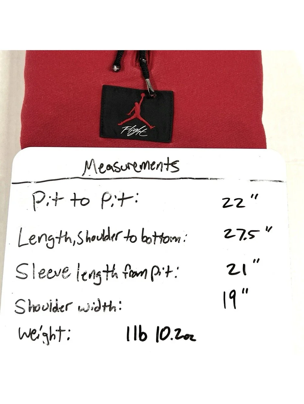 Air Jordan Sweatshirt Men’s Size L Red Flight 1/4 Zip Pullover Style AV2292-687